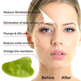 Cabeça de espinho/rolo jade para massagem facial
